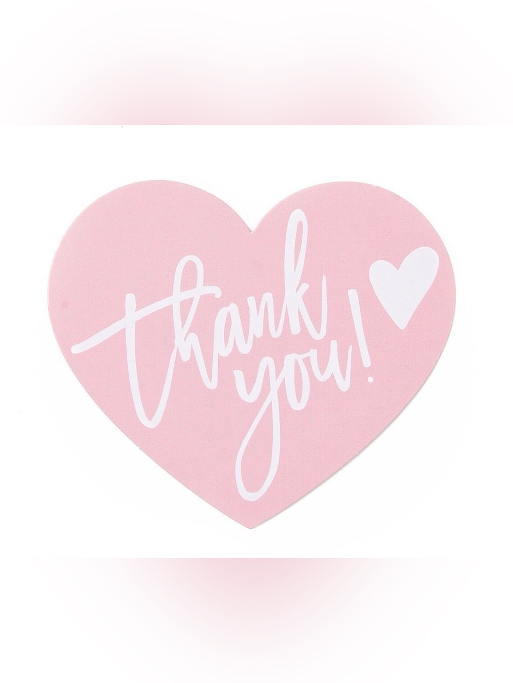 Thank you! Heart shaped cards 50